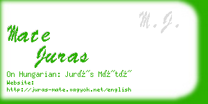 mate juras business card